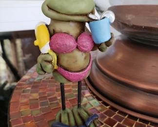 frog in bathing suit