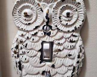 Cast Iron Owl light switch cover