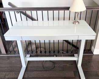 Adjustable Desk with USB and Plug Ports 