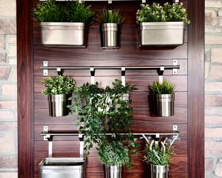 Custom Made Living Wall Garden with Grow Light