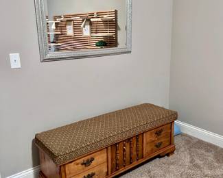 Vintage Hope Chest and Mirror