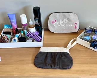 Cosmetics, Journal, Cosmetic Bags, Glasses and Organizer Trays