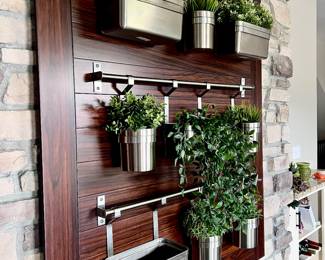 Custom Made Living Wall Garden with Grow Light