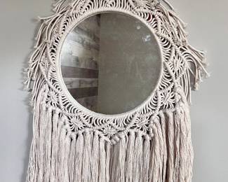 Macramé Boho Mirror 
