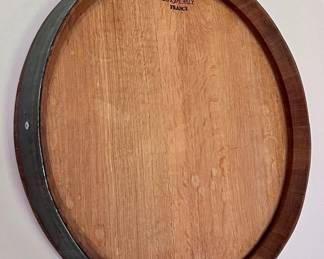 Bordeaux France Wine Barrel Serving Tray