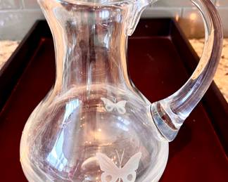 Crystal Butterfly Pitcher