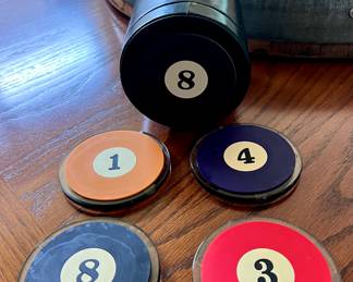 Vintage Billiards Coasters