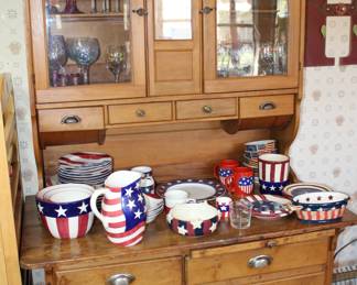 possum-belly kitchen cabinet