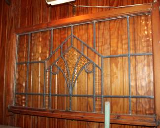 framed leaded glass