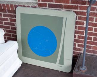 Artist decorated folding table