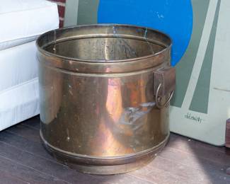 Large brass planter