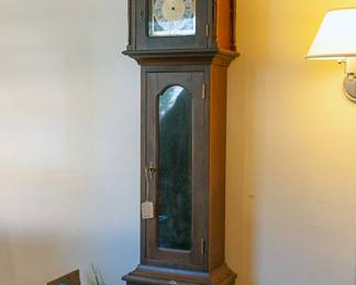 Grandmother walnut clock project, all movement parts seem to be present in the box.