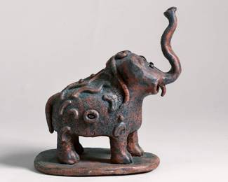 Art pottery elephant