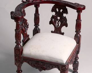 Small child's corner chair