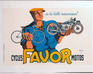 Original Favor Cycles lithograph