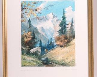 Beautiful European watercolors