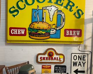 Light up working advertising sign 