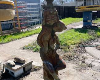 Tall, iron garden decor, very heavy