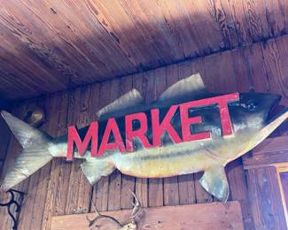 Now this one is impressive! Shark advertising sign