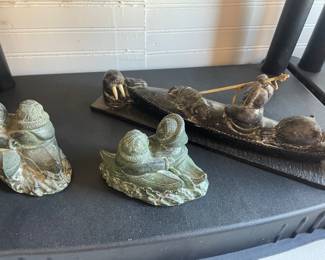 Soapstone carvings by Wolfe