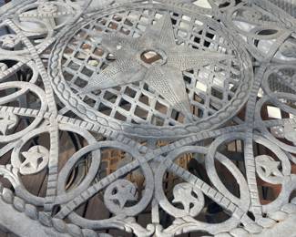 Antique cast-iron outdoor patio sets