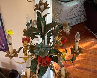 Vintage floral chandelier