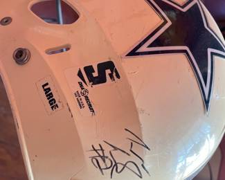 Autographed Dallas, cowboy helmet