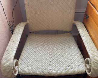 Rattan and iron outdoor furniture