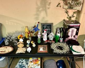 Home and Christmas Decor, Farberware Coffee Urn, Iced Tea/Water Dispenser, Etc…