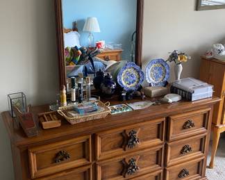 Dresser and Mirror with Suite
