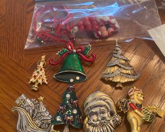 Christmas Themed Brooches