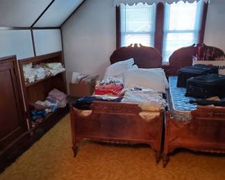 Gorgeous Twin beds. Solid wood with distinctive accents.