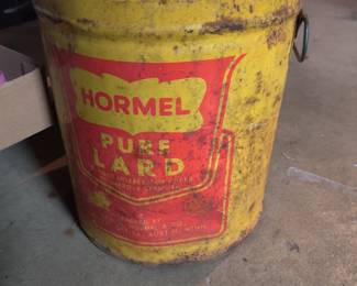Hormel pure lard can