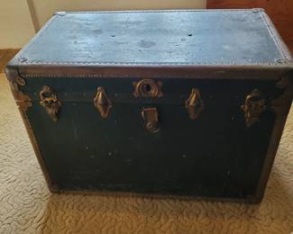 Early 1900s metal trunk