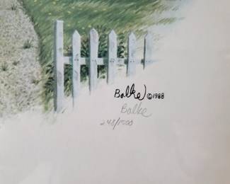 Balke 1988 Pencil signed 248/1500