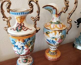 The gorgeous Italian pitcher and urn are stunning.