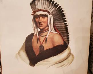 1965-Penn Prints. There are (6) Indian prints approximately 20" wide x 24" tall 