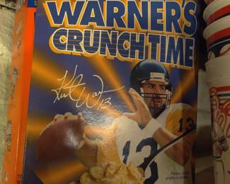 Warner's Limited Ed cereal box