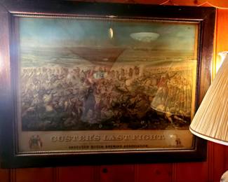 WE ARE TAKING BIDS via email, text, or in person Sat ONLY till close. Highest bidder called after 6 p.m Saturday.
Custer's Last Fight at Little Big Horn - Anheuser Busch Brewing Association 