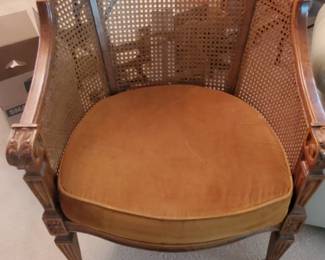 Cane back chair