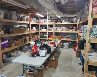 Numerous basement items here, and in two other rooms...