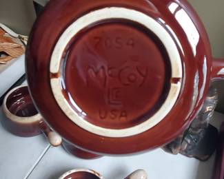 (4) soup bowls with handles by McCoy