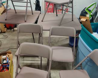 Brand new card tables and chairs
