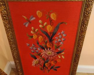 (1) of (2) Needlepoint pictures approx 2' x 3'