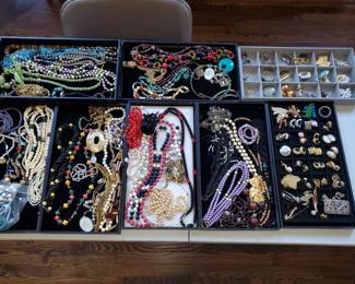 Numerous pieces of jewelry