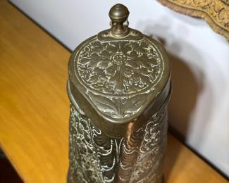 Antique Bohemian Copper Pitcher