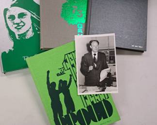 Lafayette High School  "Oak" yearbooks 1972, 1973, 1974 and 1977 w/ Principal Don Trout pic.