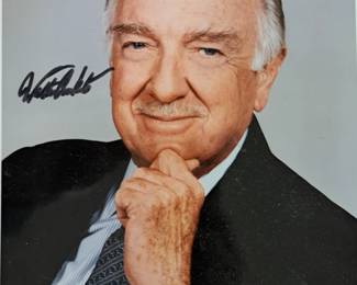 Walter Cronkite autographed picture