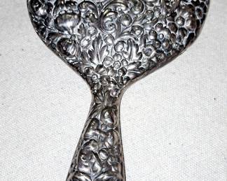 Sterling hand mirror