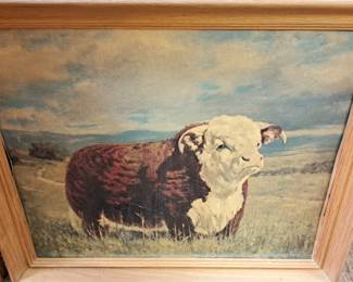 Much framed artwork. 